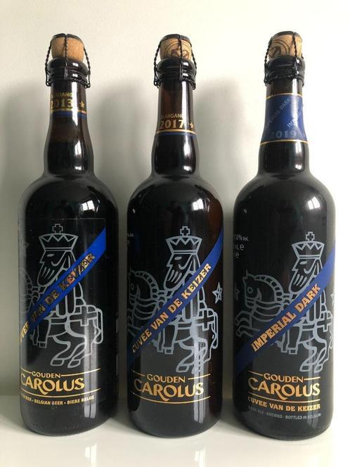 Gouden Carolus – Cuvee van de Keizer 2013 2017 2019 (set 3x), Verzamelen, Biermerken, Nieuw, Flesje(s), Overige merken, Ophalen