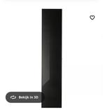 Hogbo ikea kastdeur vitrinedeur 2 zwart, Ophalen, Minder dan 50 cm, 150 tot 200 cm, 25 tot 50 cm
