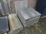 Gratis tegels ophalen 13 st. 60x60x4 cm. + 4 opsluitbanden., Ophalen, Nieuw, 5 tot 10 m², Beton