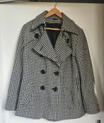 Klassieke Pied de Poule Jas - Maat 42/44, Kleding | Dames, Jassen | Winter, Zwart, Maat 42/44 (L), Ophalen of Verzenden, Zo goed als nieuw