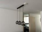 Hanglamp eettafel 3 bollen glas glazen, Huis en Inrichting, Lampen | Hanglampen, Ophalen of Verzenden, Zo goed als nieuw, Glas