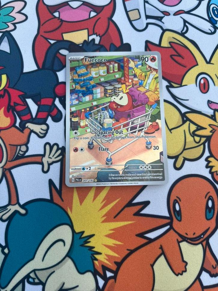 Fuecoco 201/193, Hobby en Vrije tijd, Verzamelkaartspellen | Pokémon, Zo goed als nieuw, Losse kaart, Foil, Verzenden