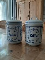 BLAU SAKS , JAGER - SUIKERPOT & KOFFIEPOT - PORSELEIN, Overige typen, Ophalen of Verzenden, Zo goed als nieuw, Overige stijlen