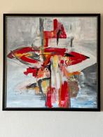 Abstract schilderij, Ophalen