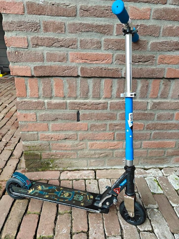 Blauwe Oxelo step, Fietsen en Brommers, Steps, Gebruikt, Gewone step, Ophalen