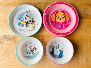 Kinderservies Frozen & Paw Patrol beschikbaar voor biedingen