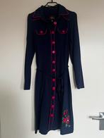 Tante Betsy Jurk - Blauw met Rode Details - Maat S, Blauw, Ophalen of Verzenden, Knielengte, Maat 36 (S)
