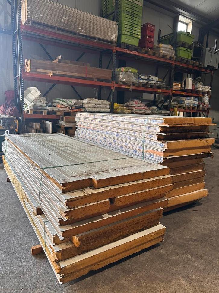 Partij sandwichpanelen wandbeplating dakbeplating isolatie, Doe-het-zelf en Verbouw, Isolatie en Afdichting, Hardschuim (Pir)