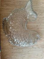 Vintage visschaal puddingschaal glas, nu kopen, Ophalen of Verzenden
