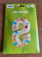 Nieuwe folieballon cijfer 8 85cm, Ophalen of Verzenden, Nieuw, Feestartikel, Verjaardag
