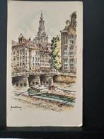 Amsterdam Kloveniersburgwal tek. Hoefman, Verzenden, Gelopen, Noord-Holland