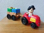 Little People tractor en trailer, Ophalen of Verzenden, Zo goed als nieuw, Auto of Voertuig