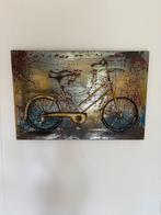 Metalen decoratie schilderij fiets 3d, Huis en Inrichting, Woonaccessoires | Schilderijen, Tekeningen en Foto's, Ophalen, Schilderij