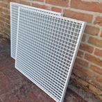 Metalen roosters 60x60 - Fijnmazig, gecoat & ongecoat, Doe-het-zelf en Verbouw, Metalen, Ophalen of Verzenden, Gebruikt, IJzer