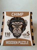 Houten puzzel Chimpansee, Ophalen of Verzenden, Minder dan 500 stukjes, Nieuw