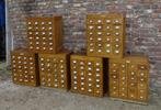 nog 2 oude eikenhouten archiefkasten ladekast, Antiek en Kunst, Curiosa en Brocante, Ophalen