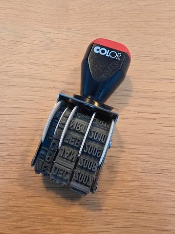 Vintage Datumstempel Colop band Nederlands rood €4 beschikbaar voor biedingen