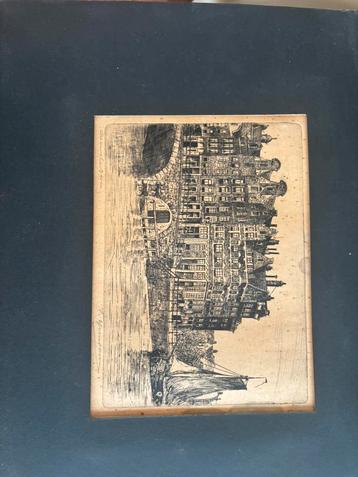 Pen tekening can oud amsterdam beschikbaar voor biedingen