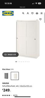 Kledingkast schuifdeuren IKEA, Ophalen, 100 tot 150 cm, 200 cm of meer, Met hangruimte