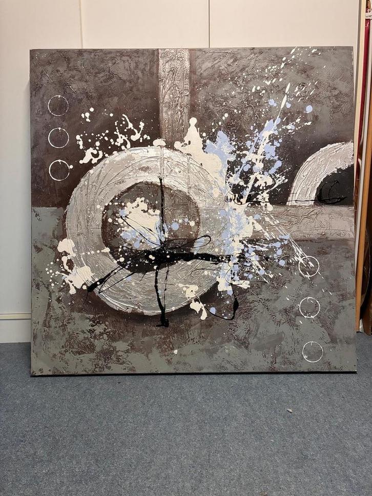 Modern Abstract Schilderij, Antiek en Kunst, Kunst | Schilderijen | Abstract, Ophalen of Verzenden