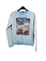 Mooie licht blauwe CARS sweater in maat 14/164., Verzenden, Trui of Vest, Zo goed als nieuw, Cars