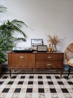 Vintage midcentury dressoir | platenspeler meubel | kast, Ophalen, Gebruikt, 100 tot 150 cm, Vintage midcentury