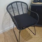 Hippe, rotan fauteuil, Huis en Inrichting, Fauteuils, Ophalen, Zo goed als nieuw, Minder dan 75 cm, 50 tot 75 cm