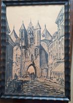 Tekening Gevangenenpoort Bergen op Zoom 1937 T.v.Blaricum, Ophalen