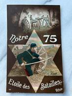 Wo1: ak notre 75 kanon artillerie Frankrijk, Ophalen of Verzenden, Landmacht, Nederland, Foto of Poster