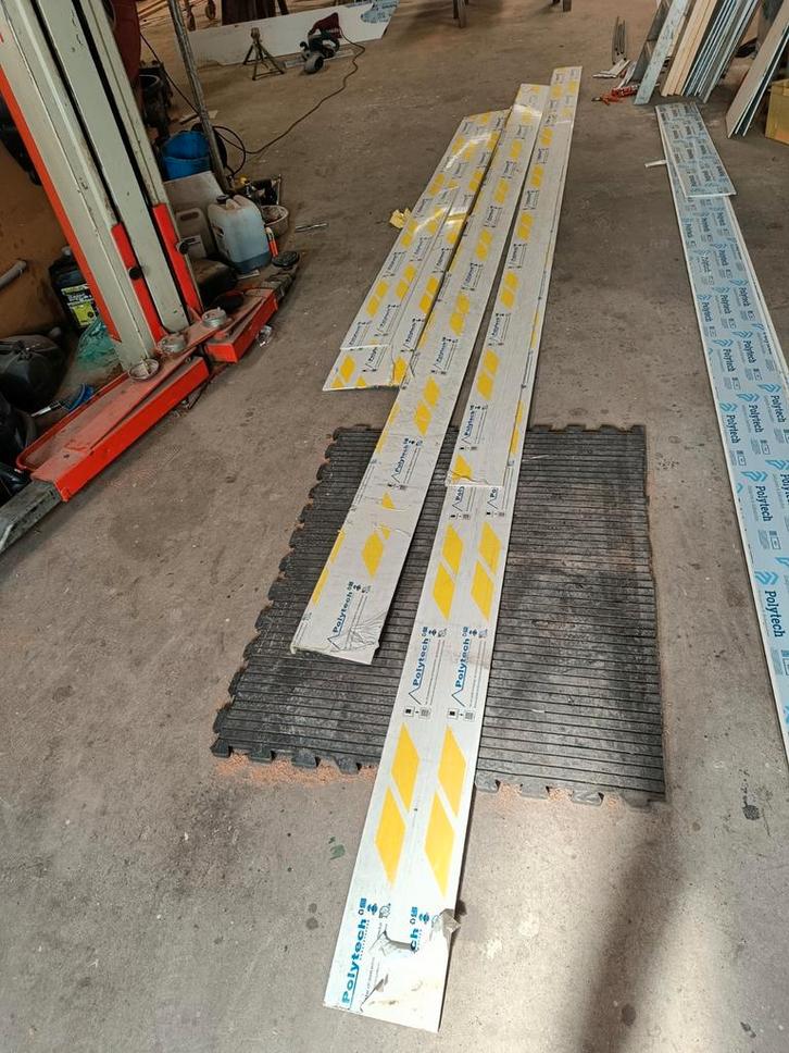 Kunststof boeidelen rabatdelen Polytech, Doe-het-zelf en Verbouw, Platen en Panelen, Zo goed als nieuw, Overige materialen, Minder dan 20 mm