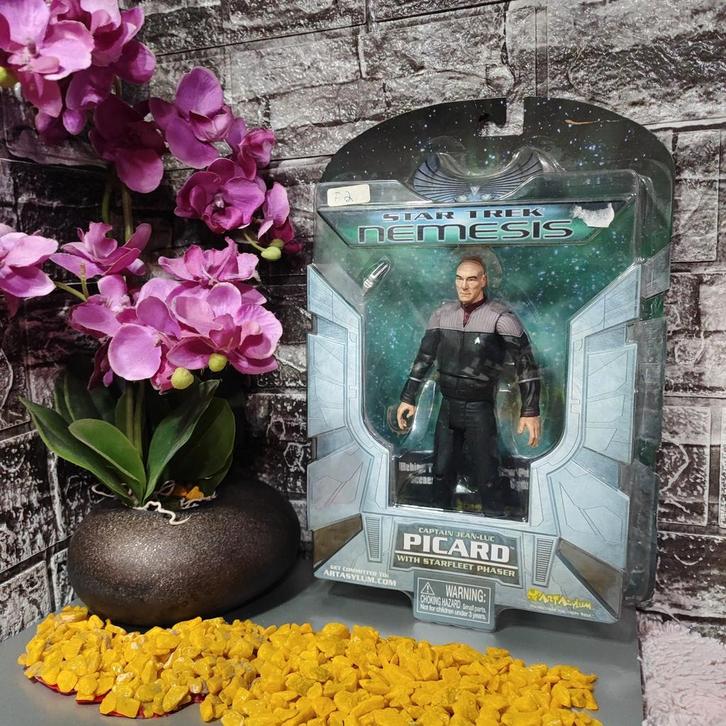 Star Trek Nemesis Picard ArtAsylum - Mint op Kaart!, Kinderen en Baby's, Speelgoed | Actiefiguren, Nieuw, Ophalen of Verzenden