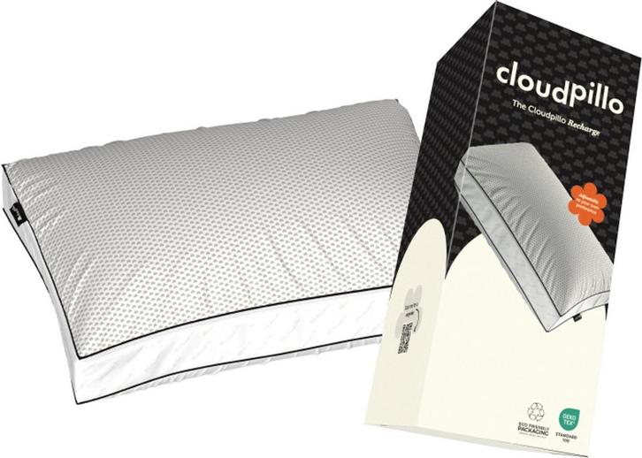 Nieuw in verpakking Cloudpillo Recharge hoofdkussen, Huis en Inrichting, Slaapkamer | Beddengoed, Nieuw, Kussen, Eenpersoons, Wit