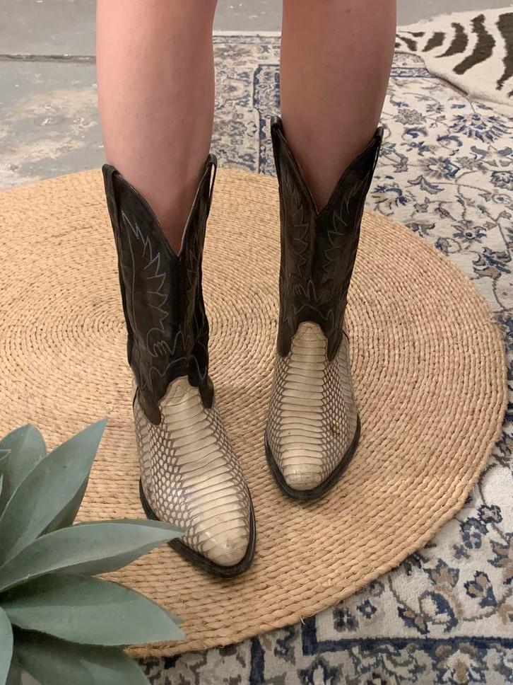 Santana boots cowboylaarzen 41 western boots bohemian, Kleding | Dames, Schoenen, Zo goed als nieuw, Hoge laarzen, Wit, Ophalen of Verzenden