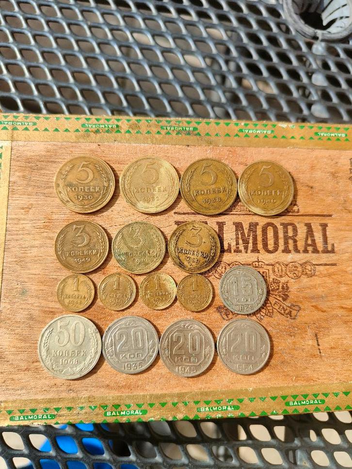 Lot van 8 Russische USSR kopeken - munten, Postzegels en Munten, Munten | Europa | Niet-Euromunten, Setje, Rusland, Ophalen of Verzenden