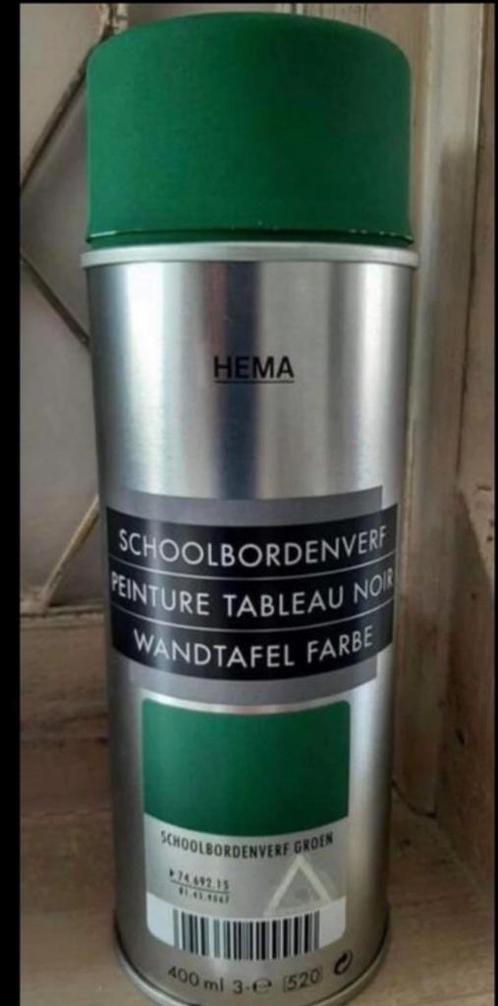 Spuitbus schoolbord verf groen 10 spuitbussen kinderkamer, Doe-het-zelf en Verbouw, Verf, Beits en Lak, Nieuw, Verf, 5 tot 10 liter
