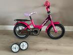 Corvino kinderfiets 14 inch roze/paars, Ophalen, Gebruikt, 14 inch of minder