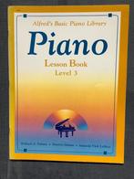Alfred’s Basic Piano Library - Level 3 Lesson + Recital Book, Les of Cursus, Ophalen of Verzenden, Zo goed als nieuw, Piano