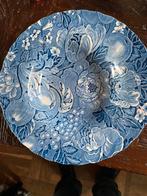 Vintage  blauwe borden  Myor mea kin England, Ophalen of Verzenden