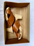 cognac-kleurige clogs van Fred de la Bretoniere, Fred de la Bretoniere, Bruin, Verzenden, Nieuw
