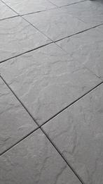 Antraciete betontegels voor 55 m2 (60 cm x 60 cm), Ophalen, Gebruikt, 10 m² of meer, Beton