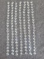 7 strengen ( 140 ) pegels diamant onderdelen kroonluchter, Huis en Inrichting, Glas, Ophalen of Verzenden, Zo goed als nieuw