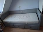 Ikea Hemnes bedbank - grijs, Huis en Inrichting, Slaapkamer | Slaapbanken, Ophalen, Eenpersoons, Zo goed als nieuw, 80 cm