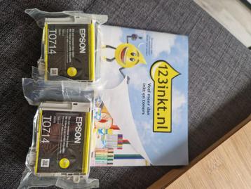 EPSON T0714 geel inktcartridges  beschikbaar voor biedingen