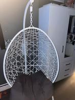 Hangstoel/eistoel swing met standaard - wit - ø104x200 cm, Ophalen, Gebruikt, Met standaard, Eenpersoons