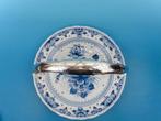 Delfts blauw bord met zilveren handvat, Ophalen of Verzenden