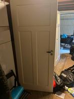 Opdekdeur Hout 200,5x83cm Linksdraaiend, Doe-het-zelf en Verbouw, Deuren en Horren, Ophalen, Gebruikt, 80 tot 100 cm, Binnendeur