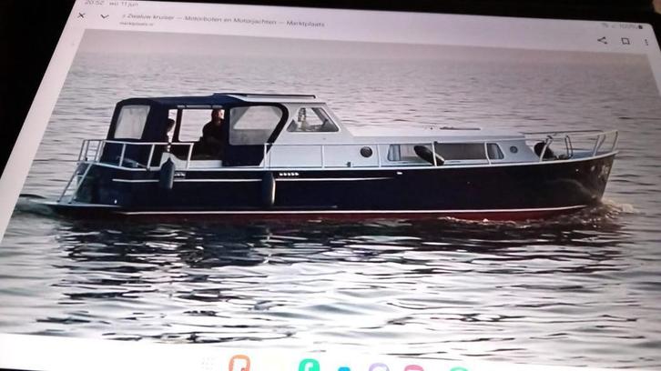 zeer betrouwbare stabiele motorkruiser met open kuip, Watersport en Boten, Motorboten en Motorjachten, Gebruikt, Staal, 9 tot 12 meter