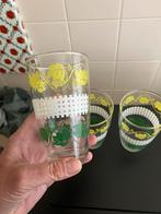 Vintage retro frisdrank glazen ✴️🔆✳️, Frisdrankglas, Ophalen of Verzenden, Zo goed als nieuw