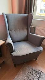 IKEA Strandmon Oorfauteuil – Grijs, Huis en Inrichting, Fauteuils, Ophalen, Klassiek, 75 tot 100 cm, Zo goed als nieuw