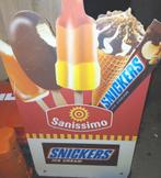 Titel
Groot Snickers Ice Cream reclamebord - Sanissimo - 90, Ophalen of Verzenden, Gebruikt, Reclamebord